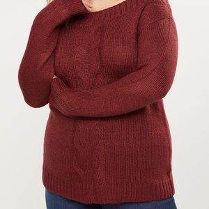 Cable knit sweater